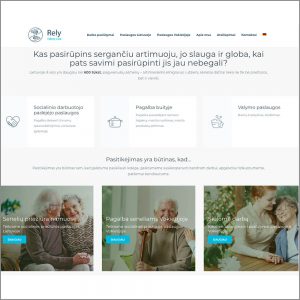 Seneliu globa, slauga. Rely. Websol