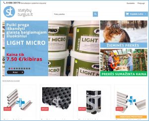 Statybines medziagos internetu. Statybu turgus. Websol